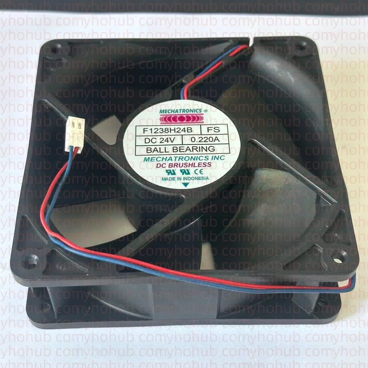 

MECHATRONICS F1238H24B DC 24V 0.220A 120x120x38mm 2-Wire 120x120x38mm Server Cooling Fan