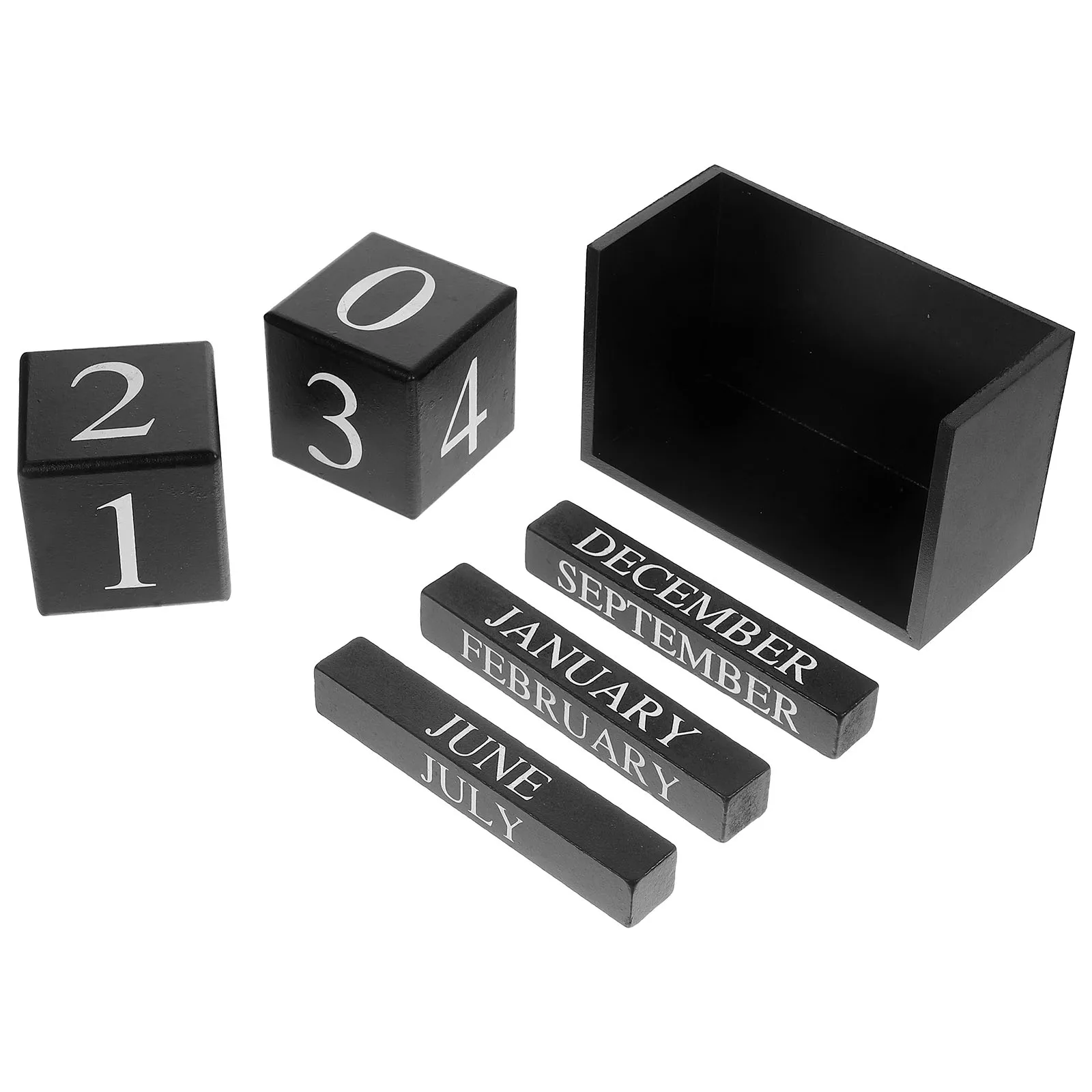 

Wood Calendar Office Desk Perpetual Decorative Block Manual Design Sturdy Trustworthy Tool Home School Dormitory