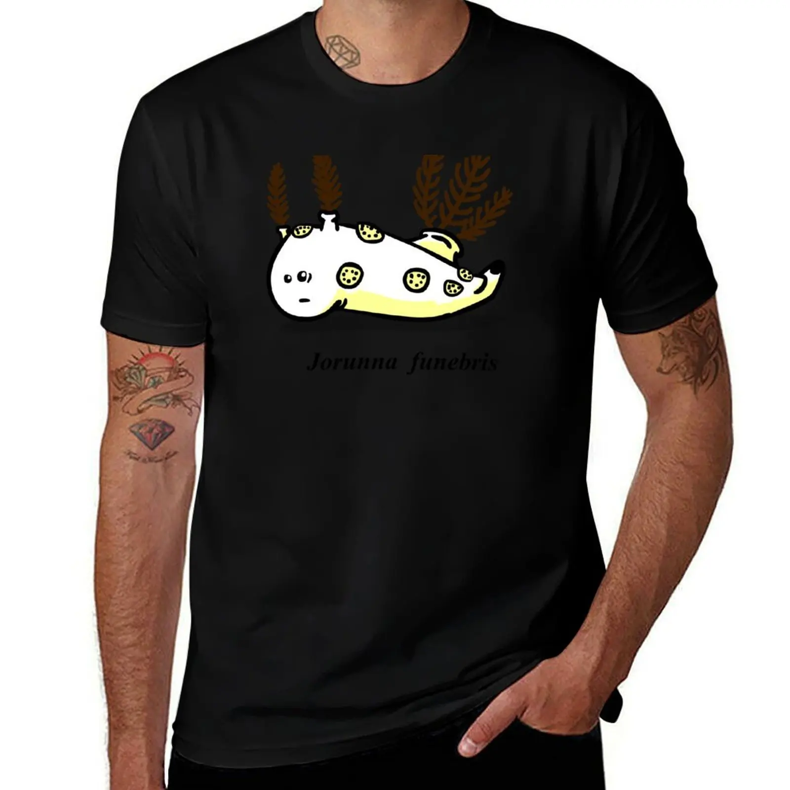 

Nudibranch: Jorunna funebris T-Shirt funny t shirts man man t shirt graphic T-Shirt