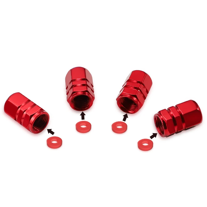 4Pcs Colour Metal Car Wheel Tire Valve Caps Stem Covers Accessories For Alfa Romeo 4C 159 Spider Giulia Giulietta 8C Car Styling