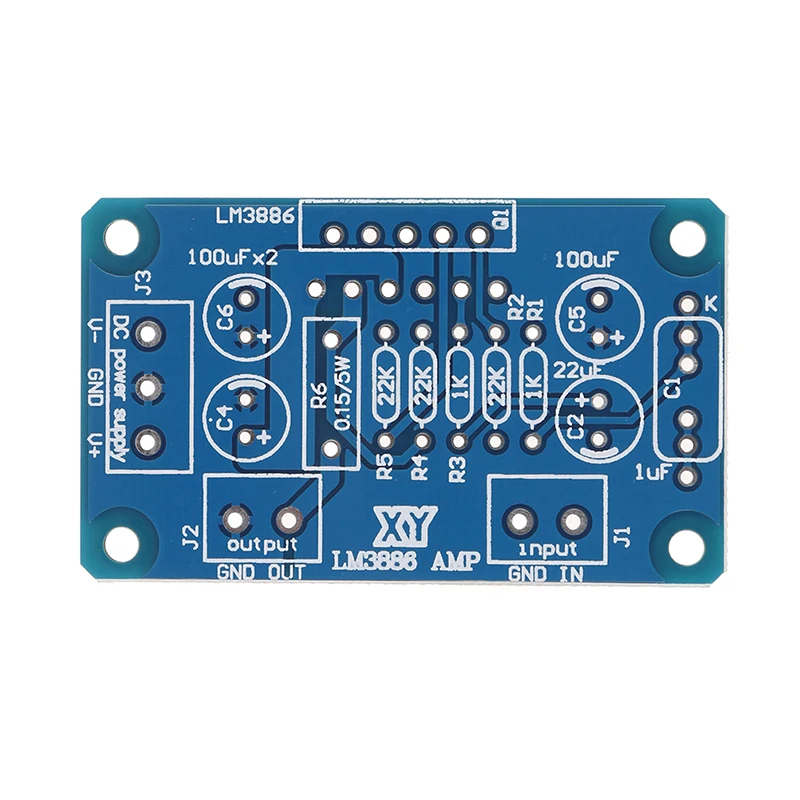 1Pc Brand New High Quality DC ±20-28V 68W LM3886TF HIFI power amplifier board PCB parallel bare board