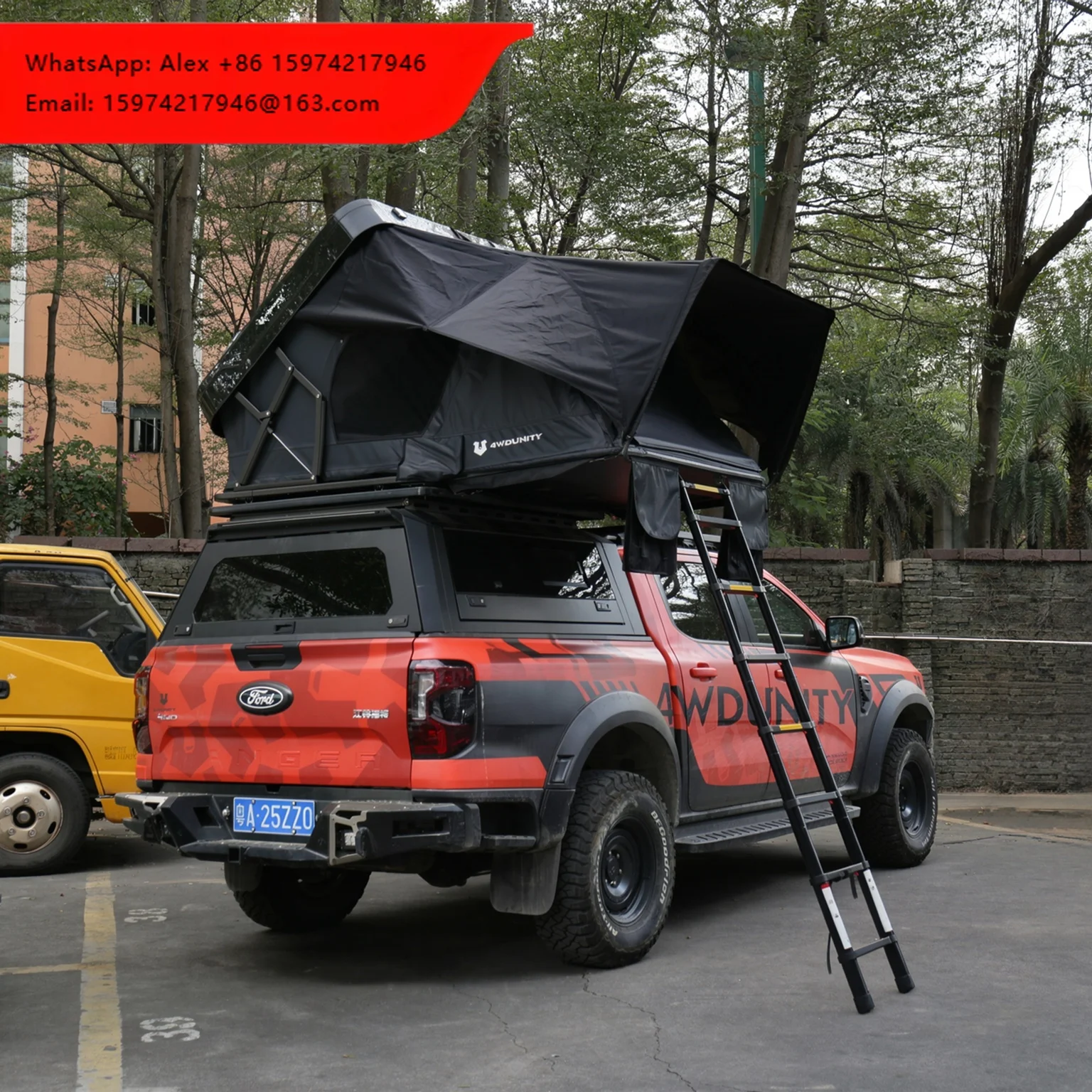 Camping Car Roof Top Tent With ABS Shell Waterproof Camping Tent Quick Open Design Rooftop Tent 4X4 Accessories