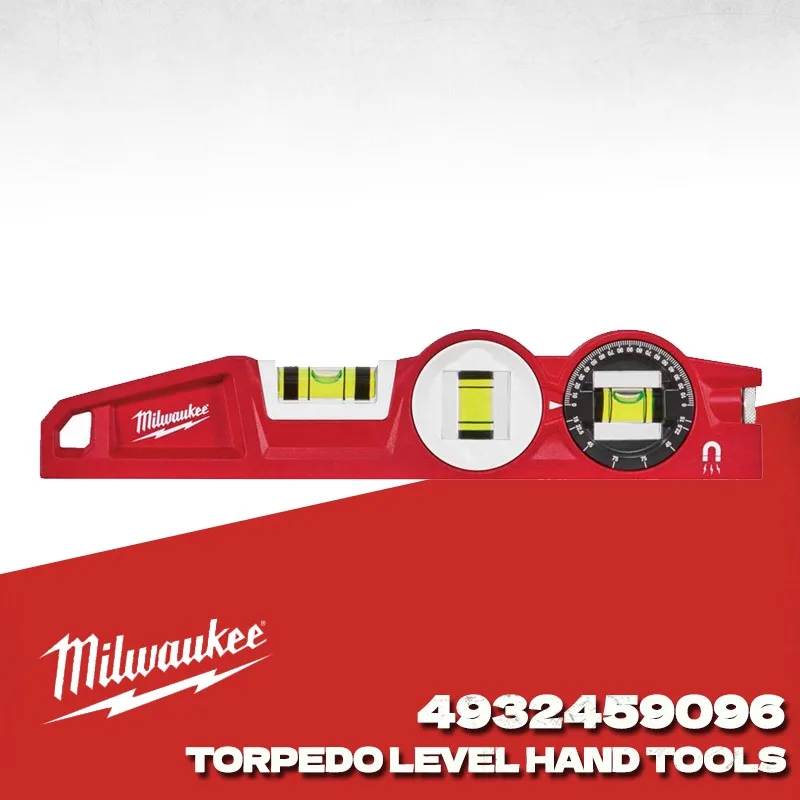 

Milwaukee 4932459096 Block Torpedo Level 250mm Magnetic Block Torpedo Level MILWAUKEE Measurement Tools