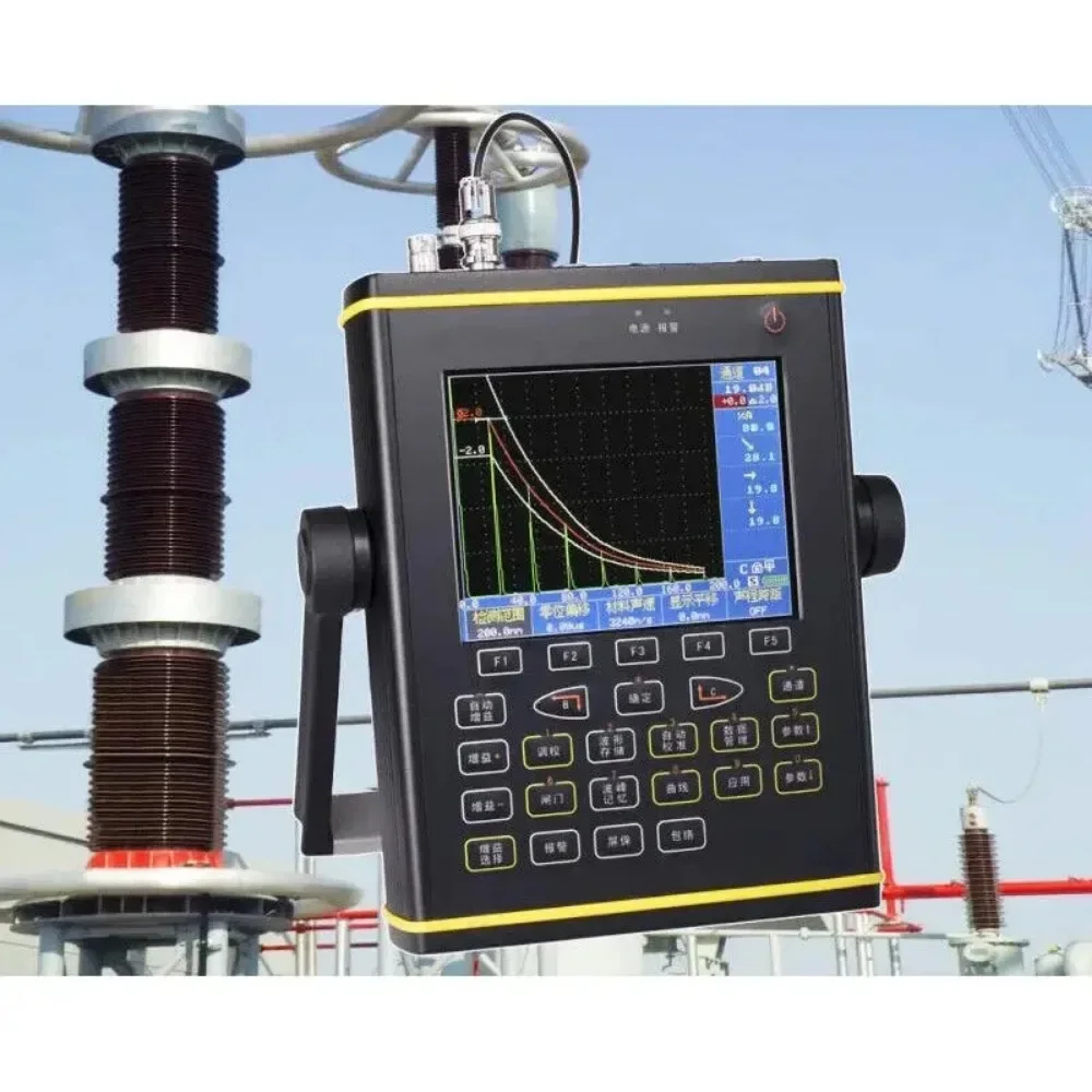 Détecteur de défauts à ultrasons numérique, plage de test de 0 à 9999mm, TFT de 5.7 pouces