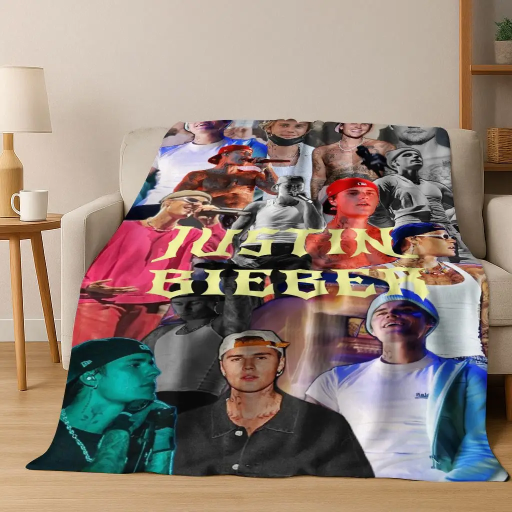 26 نمط جاستن بيبر JJ نجم المغني الفانيلا بطانية ، دافئة ومريحة لينة رمي بطانية للمنزل غرفة نوم غطاء أريكة تتحول لسرير طفل #3