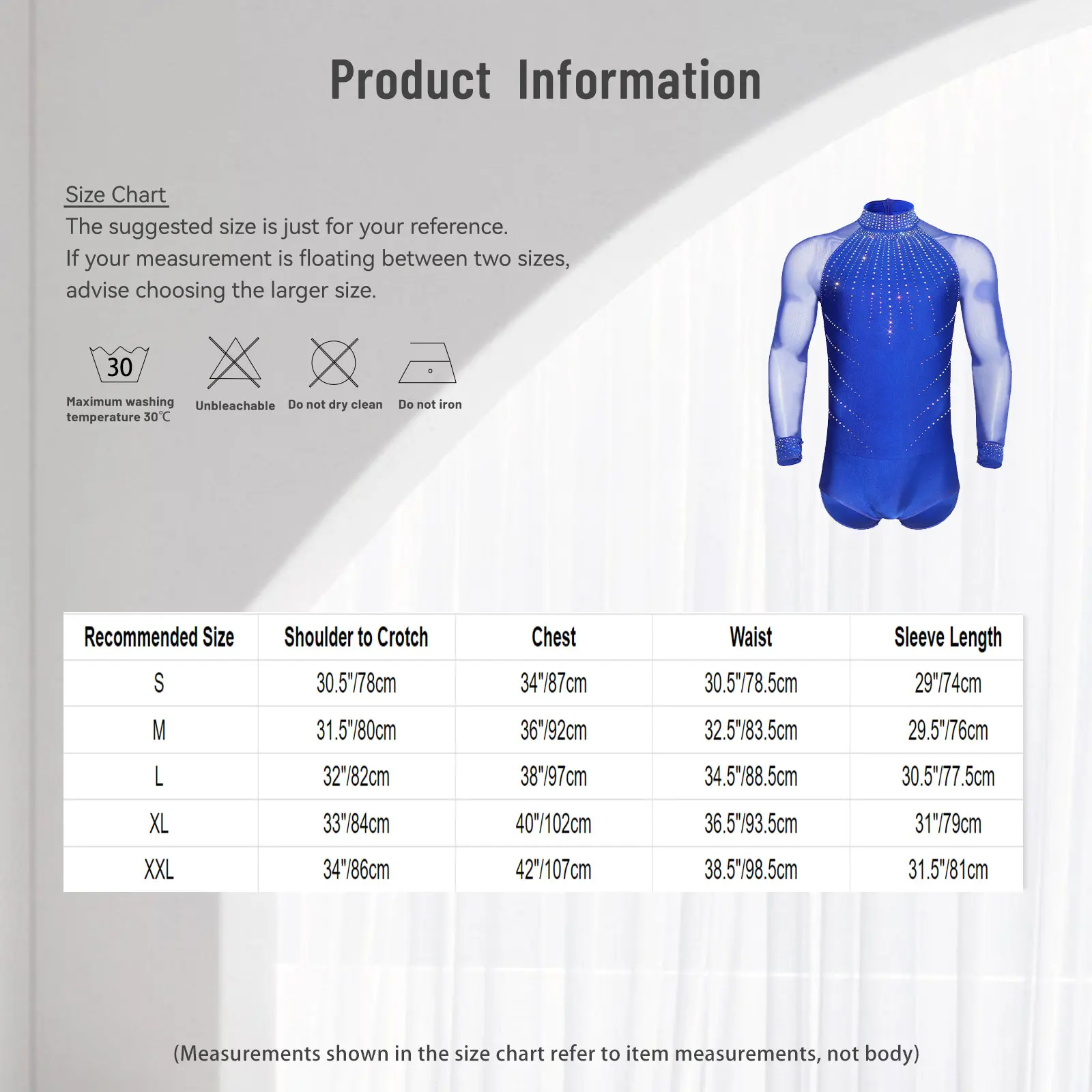 

Mens Gymnastics Figure Skating Latin Ballroom Tango Dance Leotard Bodysuit Shirt Sparkly Rhinestones Tango Performance Costume