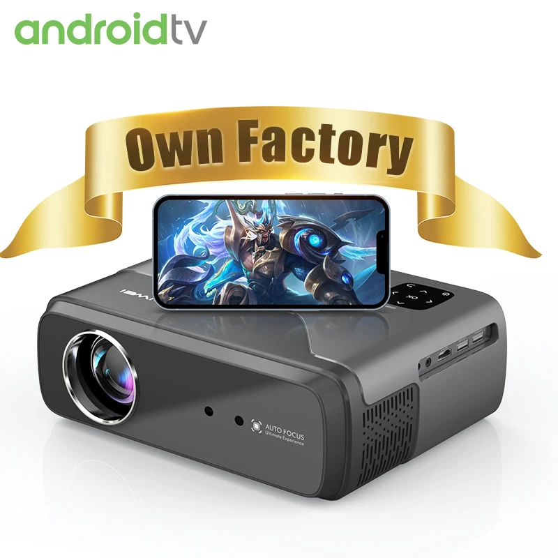 For Google Officially Licensed A8+ Mini 4k Video Projector Wireless Wifi Home Portable Entertainment Projector