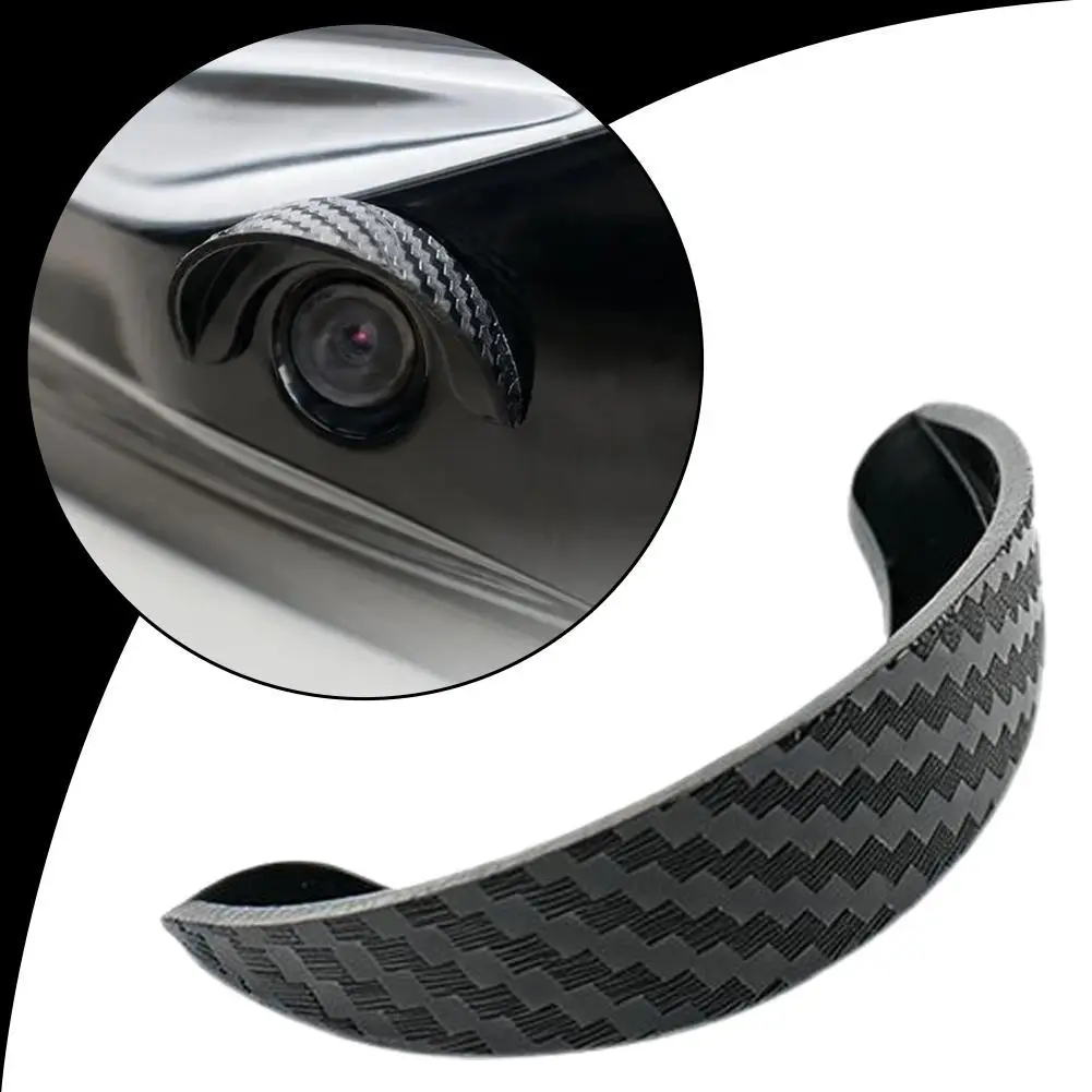 Car Rear View Camera Rain Visor Hood Waterproof 360° Protective Cover Anti Scratch Waterproof Dust-Proof Car Parts Universal PVC