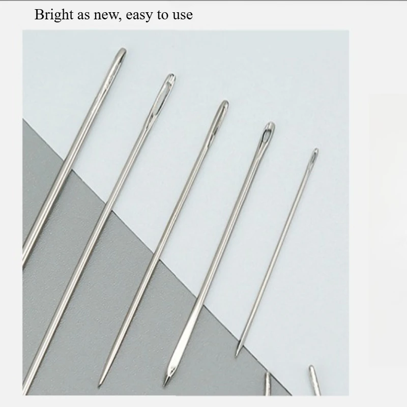 7개/세트 바늘 가죽공예 DIY 가죽 수리용 곡선형 가죽 퍼 스테인리스 스틸 핀 스티치 바늘 세트
