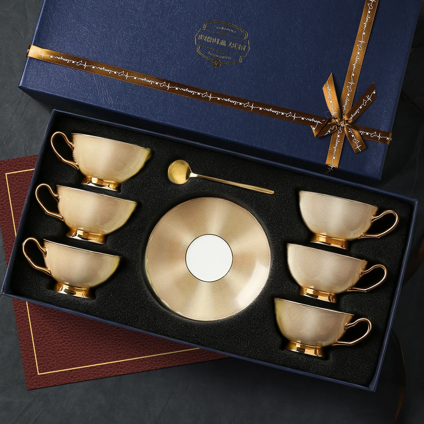 Ceramic Dosing Cup Coffee Cup Set Outdoor Indoor Nordic Style Luxury Coffee Cup Set Living Room Stolik Kawowy Cafe Accessories