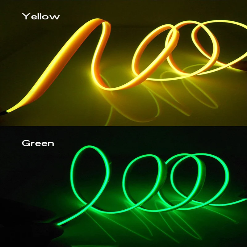 سيارة الداخلية مصابيح الزخرفية شرائط جو مصباح الباردة ضوء الزخرفية لوحة القيادة وحدة التحكم السيارات LED أضواء المحيطة 1 متر/3 متر/5 متر #4