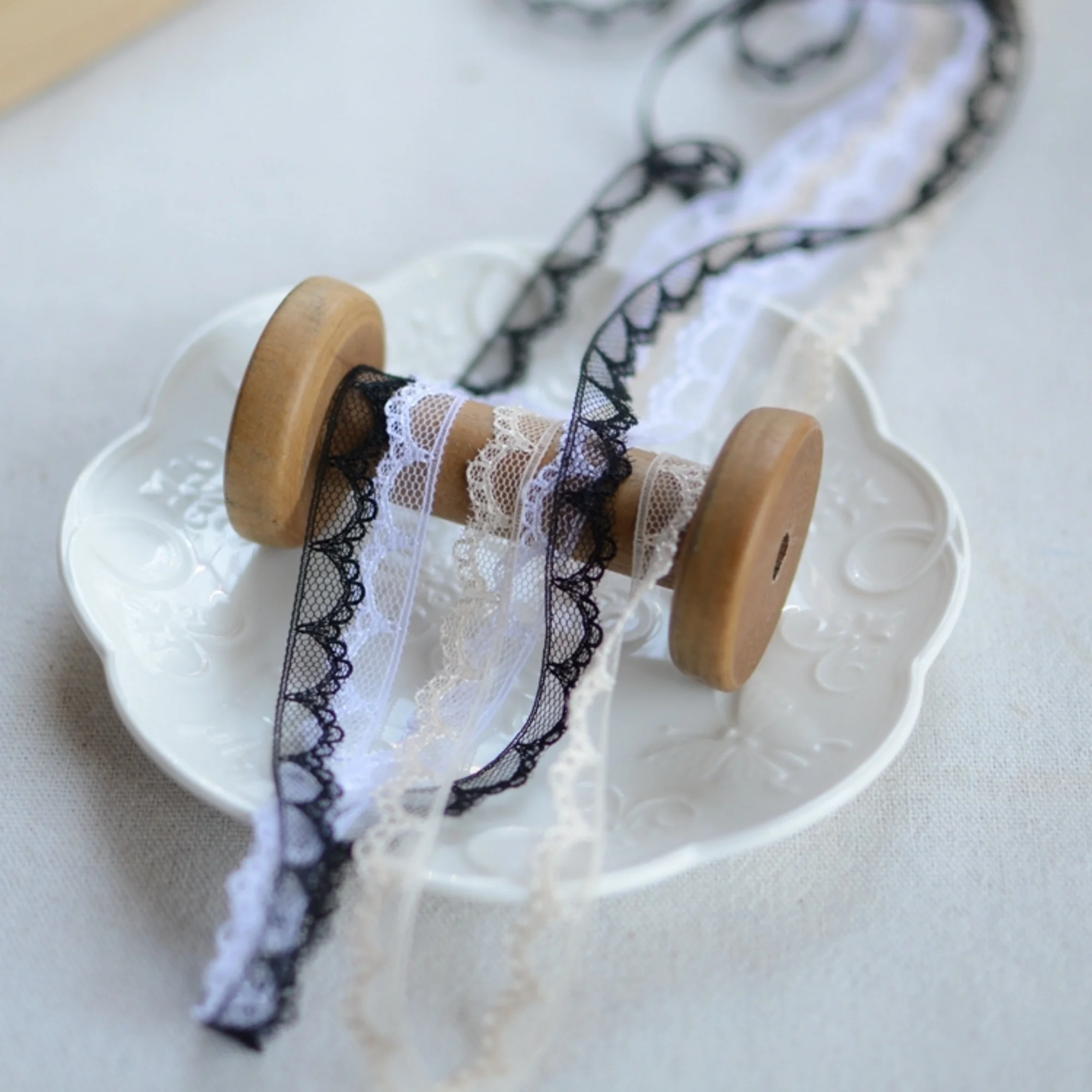 4 Yards wedding lace trim,flowers embroidered lace,Cotton floral lace trim,lace for DIY dress