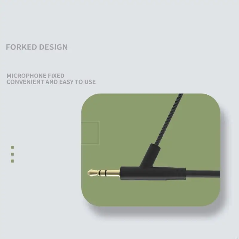 A9LF Headphone Cable with Microphone for Boom Gaming Headset V-MODA