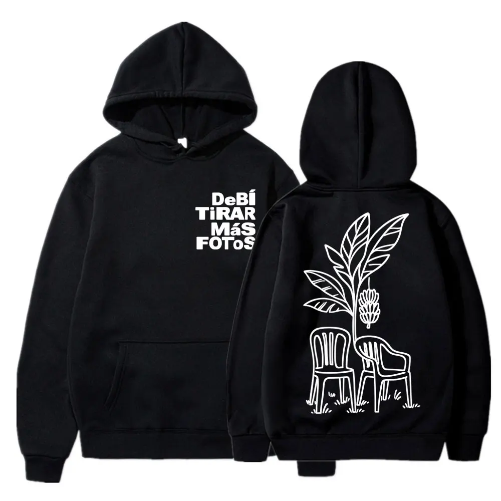 Sudadera con capucha DTMF de Bad Bunny, diseño vintage Harajuku, estilo hip hop, para hombre y mujer, de forro polar, holgada, ropa deportiva.