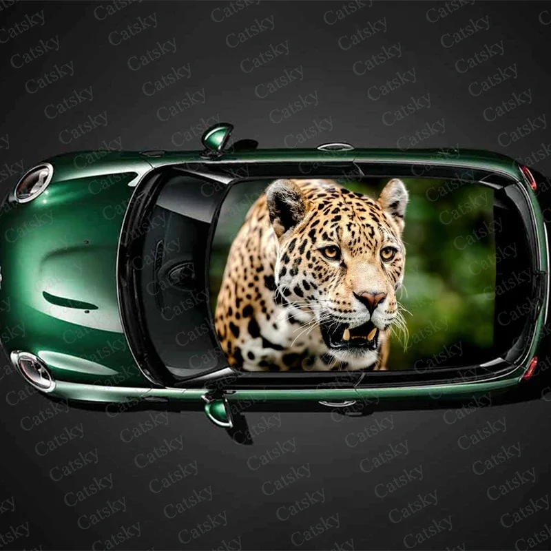 

Jaguar animal Car stickers roof sunroof decorative stickers vinyl self-adhesive modified itache car stickers decals