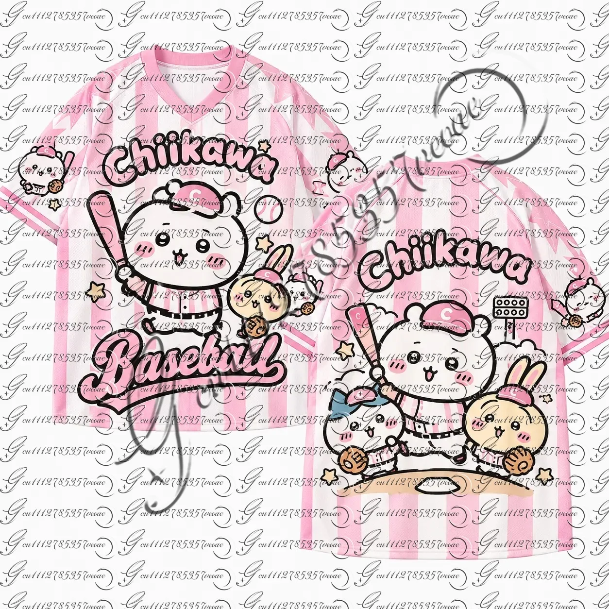 camiseta-de-beisebol-listrada-com-desenho-animado-chiikawa-kawaii-estampa-frontal-e-traseira-gola-v-manga-curta-unissex-solta-para-combinar-em-familia
