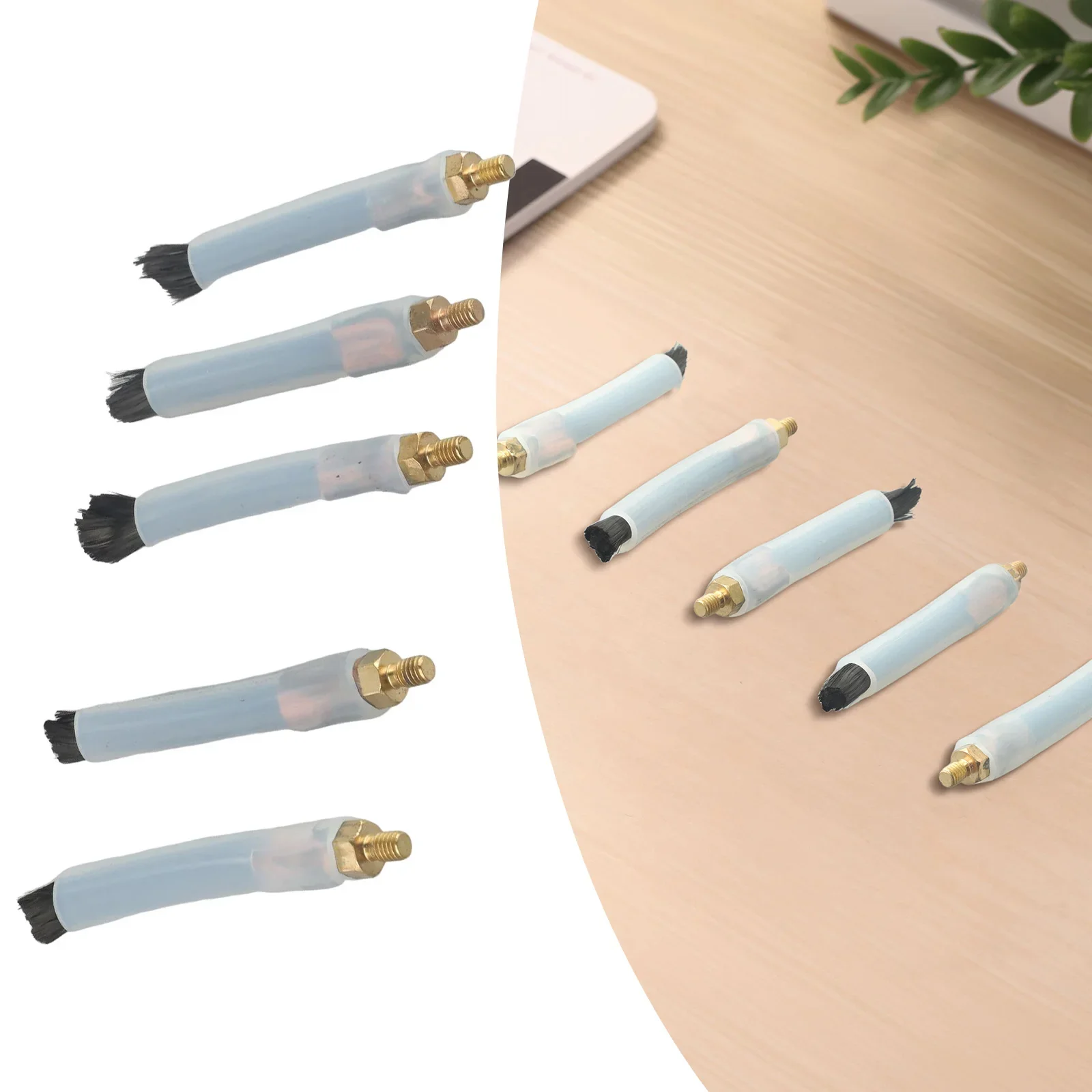 

100% Brand New 5-pack M6 Welding Brush 5pcs Convenient Efficient With Silicone Sleeve Effectively Clean Weld Bead