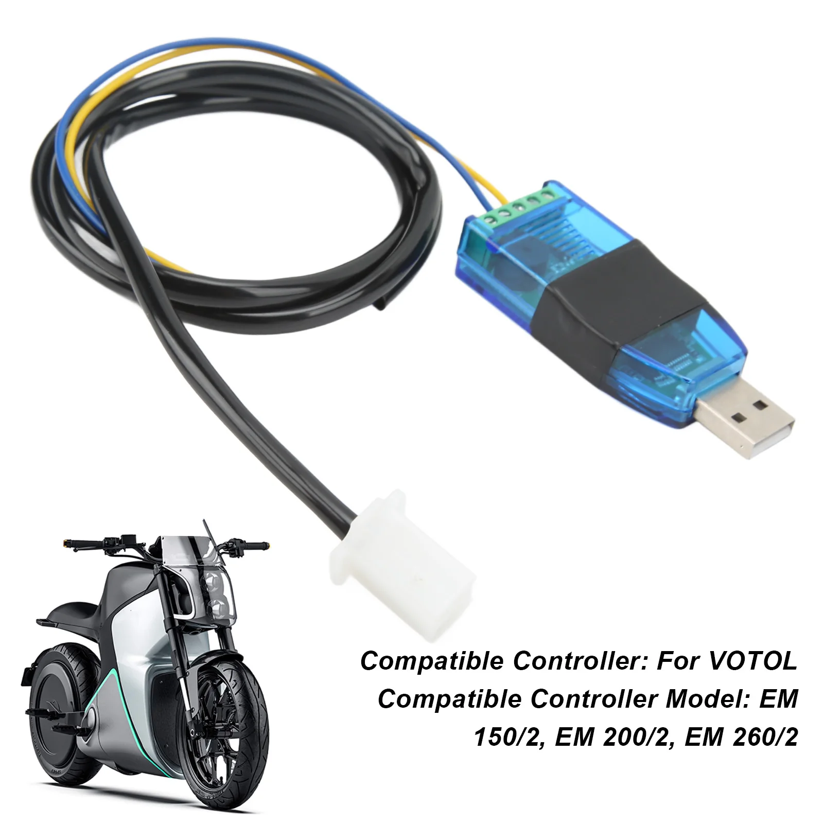 Electric Bike Programmable USB Data Cable Baud Rate 115200 for VOTOL Controller EM 150/2 200/2 260/2 Programmable USB Cable