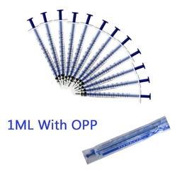 5 10 20 50 100Pcs 1ML Plastic Syringes Measuring Hydroponic With OPP Cover Pets Feeding Health Sampler Epoxy Resin Syringe Tool