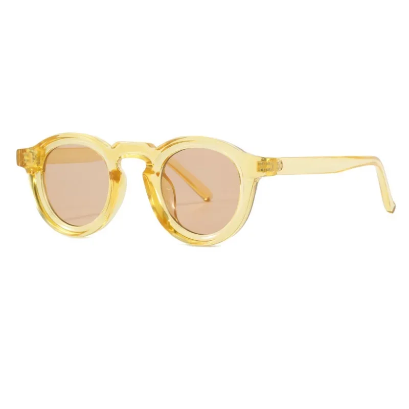 Round Sunglasses Women Men Punk Shades Retro Trending Sun Glasses Clear Lens Frame UV400 Female Vintage Oculus Gafas image 4