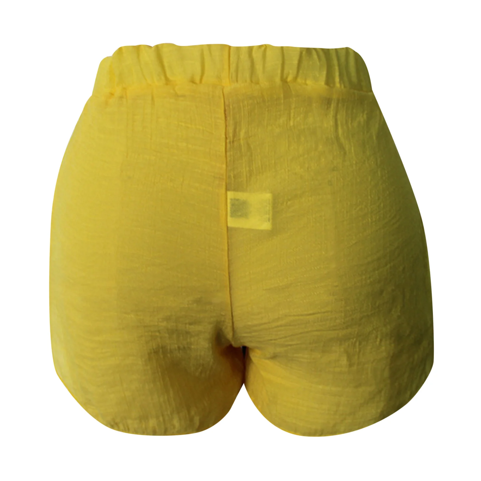 Bañador de playa de Color liso para mujer, Pantalones Cortos finos transpirables con lazo, Pantalones Cortos con cordones, ropa de playa para