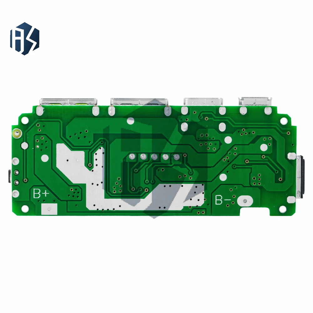 LED المزدوج USB 5 فولت 2.4A مايكرو/Type-C USB المحمول قوة البنك 18650 شحن وحدة شاحن بطارية ليثيوم مجلس حماية الدائرة