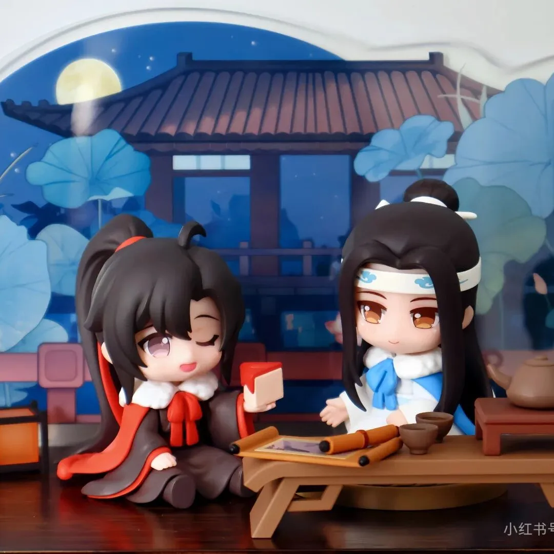 

Qingcang Mo Dao Zu Shi Cloud Deep Carrying Shadow series Q-Version Anime Figure Wei Wuxian&Lan Wangji collection model toy