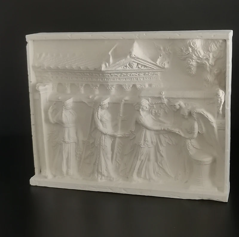 ins style advanced sense light luxury hanging painting three-dimensional resin relief painting desktop home  figure sculpture