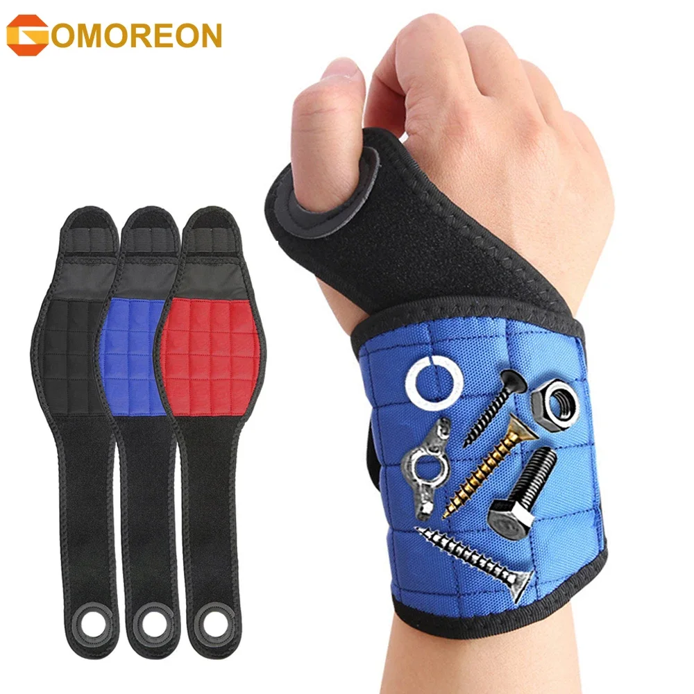 

1Pcs Magnetic Wristband for Holding Screws, Nails and Drill Bits for Men - with Lightweight Powerful Magnets for Dad, Husband