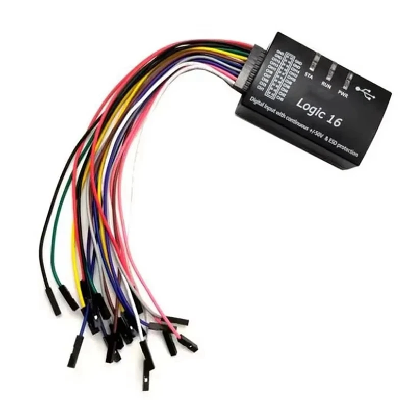 USB Logic16 100Mhz 16 Channel Logic Analyzer ARM FPGA Support For Offical Software