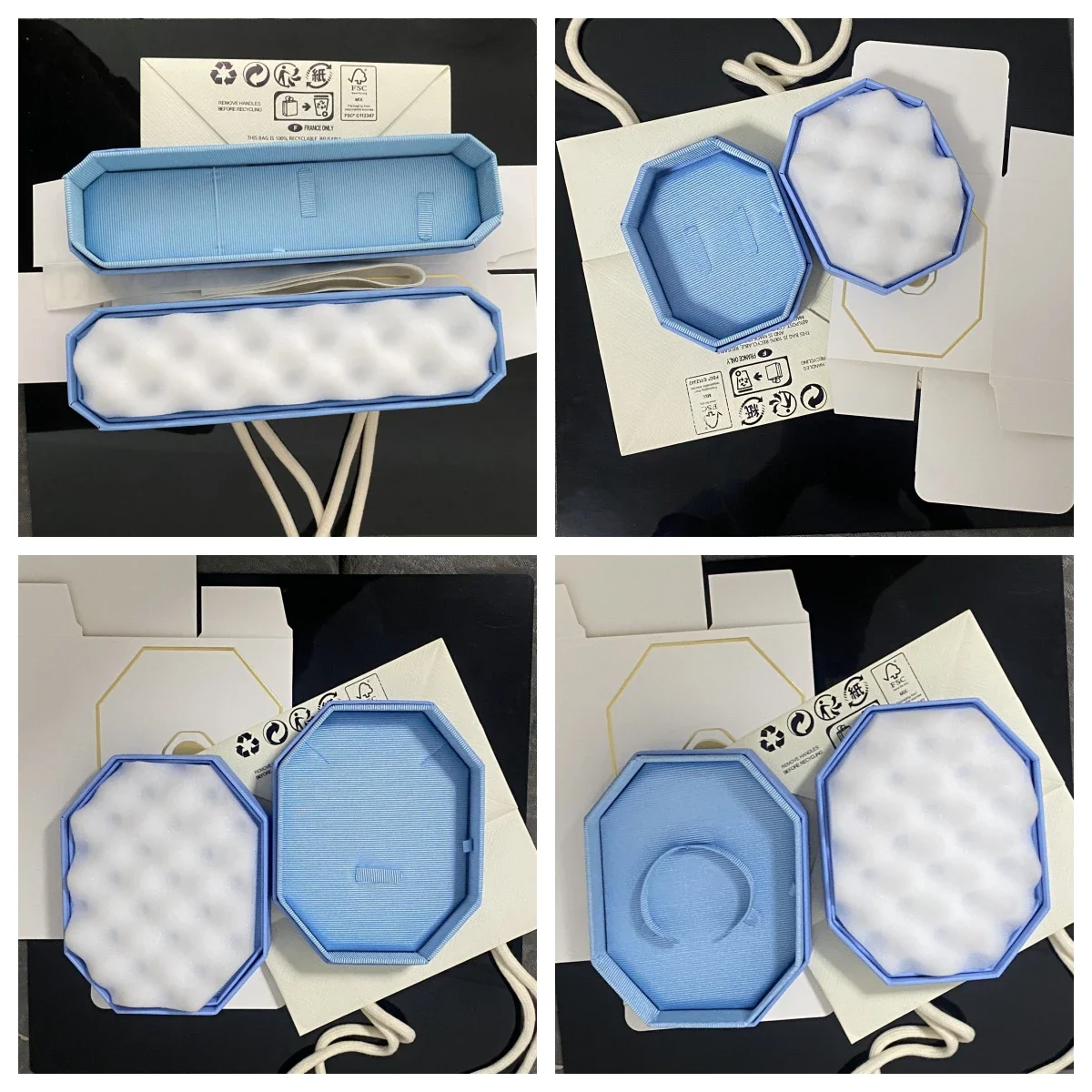

2025 New Jewelry Packaging Box Necklace Ring Exquisite Earrings Jewelry Box Butterfly Ribbon Wholesale Romantic Gifts
