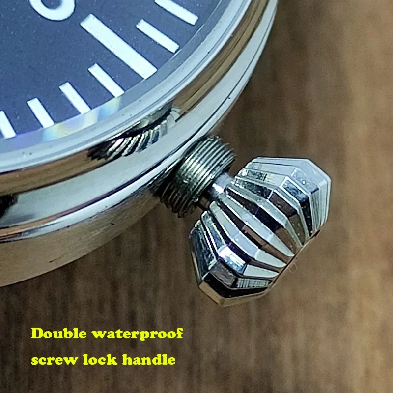 Orologio da polso meccanico automatico da uomo pilota tedesco Seiko Nh35 movimento C1 calendario luminoso puntatore a Gas impermeabile Reloj Hombre