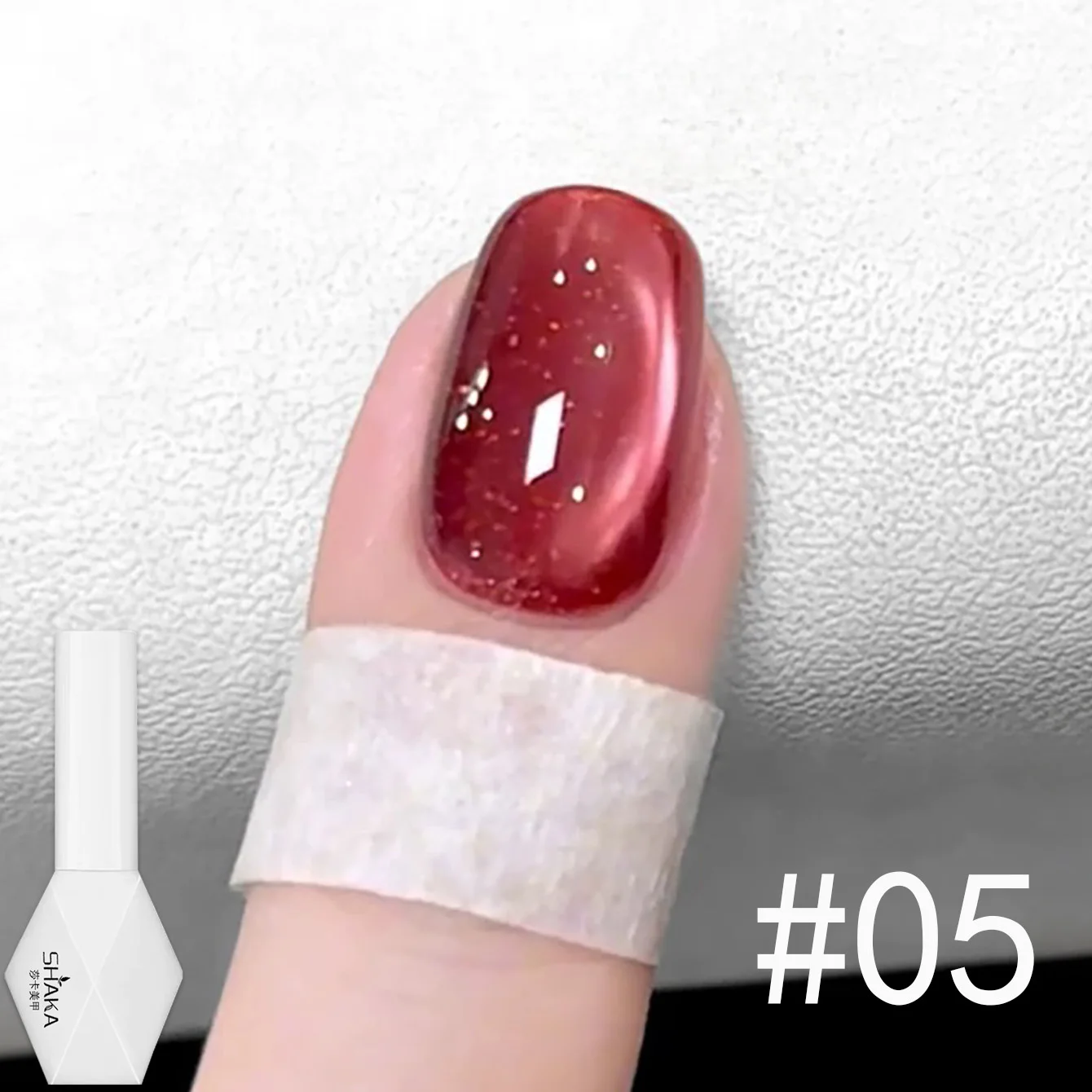 1-6 Stück SHAKA Sommer-Nägel Eis-Transparent Rosa Blau Rot Glasperlen Katzenauge Gel-Nagellack 2025 Aufhellender Beliebter Nagelsalon-Lack – Detail 7
