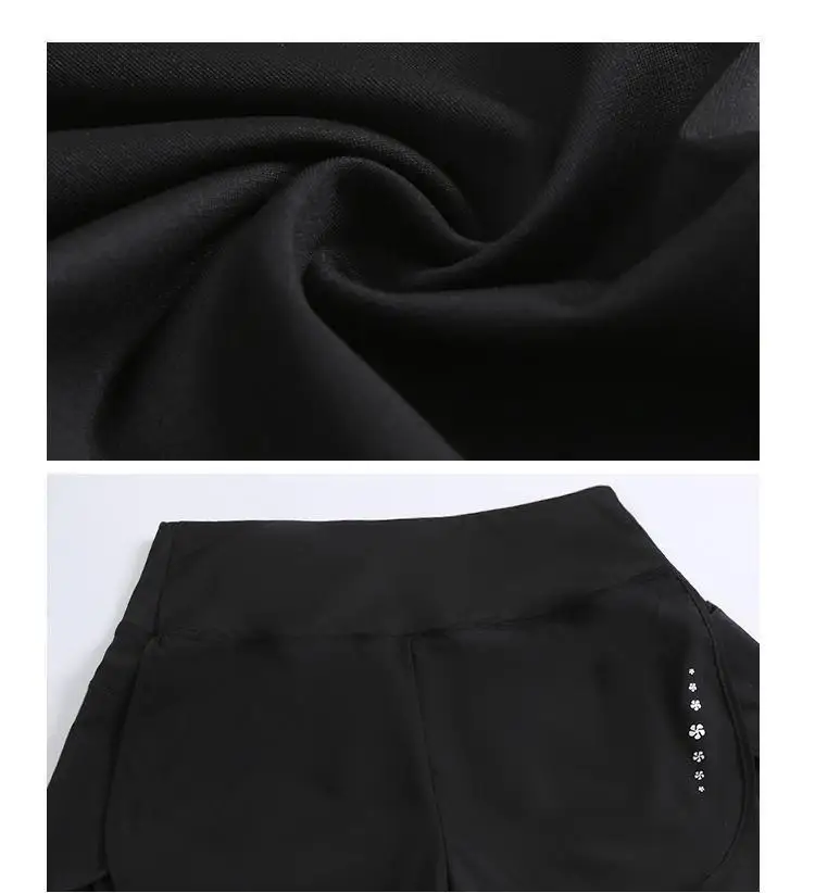 Damen-Herbst-Zwei-in-Eins-Leggings – Lauf-Yogahose mit hoher Taille und schlankmachendem Rocksaum, 4-Wege-Stretch von Studio to Street – Detail 11