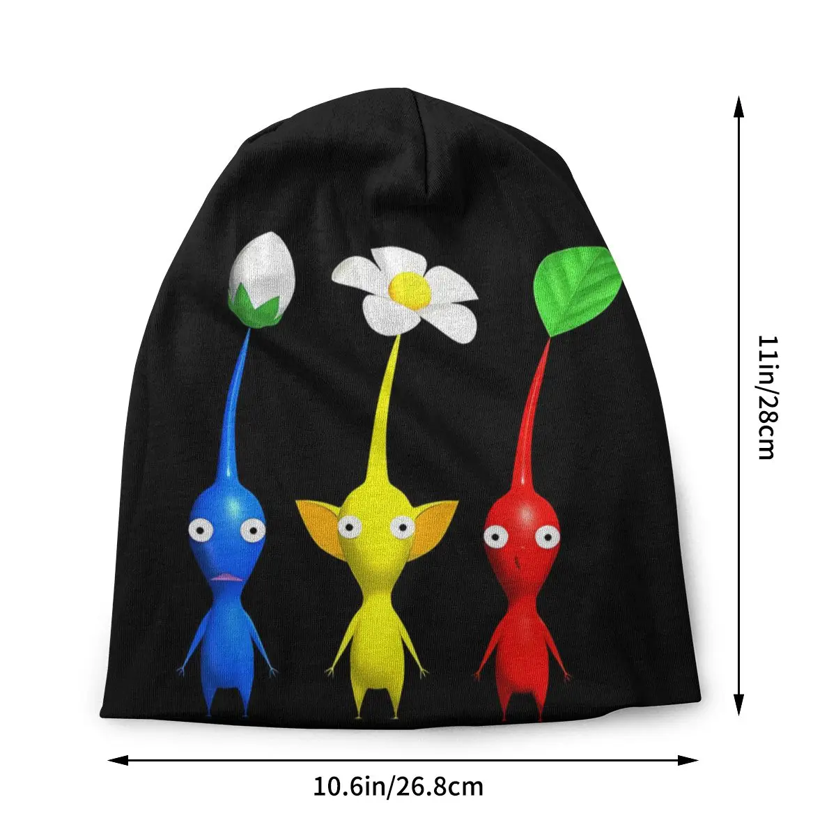 Pikmin Cartoon Game Skullies Beanies Caps Blue Yellow And Red Thin Hat Autumn Spring Bonnet Hats Men Women's Street Ski Cap