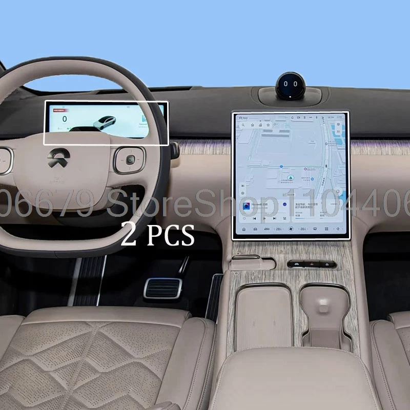 

For NIO ET7 NIO ES7 2021-2024 12.8inch car GPS navigation 10.2inch dashboard Tempered glass screen Protector anti-scratch fim