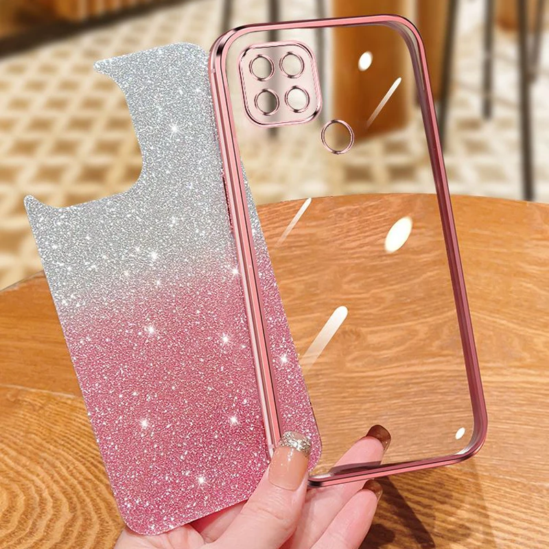 For Lenovo K12 Pro Case Lenovo K12 Pro phone Case XT2091-8 Luxury Electroplated Glitter Case Soft Bumper Clear Back Cover