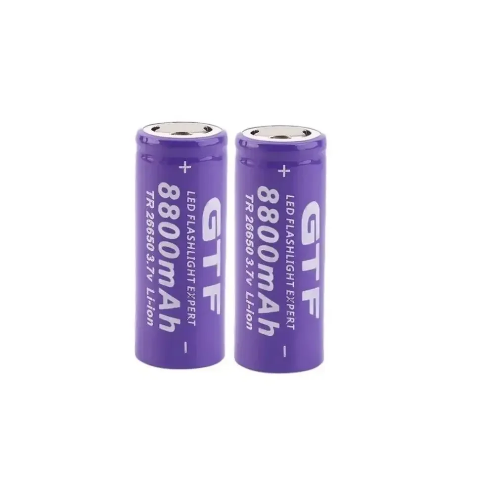 New Original 26650battery 3.7V 8800mAh Lithium-ion Rechargeable Battery, Suitable for Flashlight DIY and Other Fields,