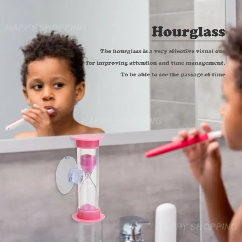 Hourglass Children Kids Toothbrush Timer 2/3 Minute Smile Sandglass Tooth Brushing Hourglass Shower Sand Time Clock