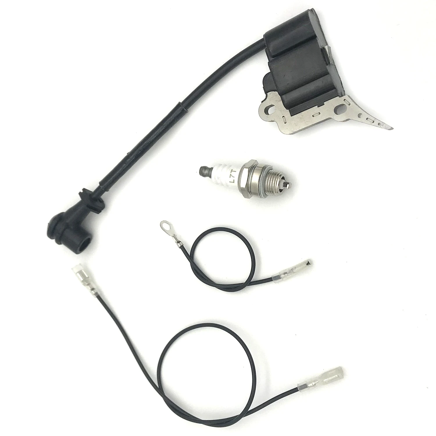 

ABKM Ignition Coil Module Spark Plug FIT for CHINESE CHAINSAW 2500 25CC ZENOAH G2500 TIMBERPRO LAWNFLITE Parts