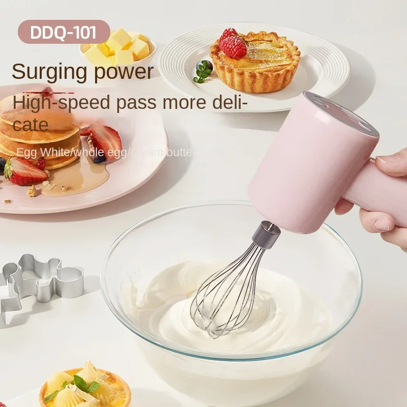 Portable Electric Food Mixer Wireless Hand Blender 3 Gear Speeds High Power Dough Blender Egg Beater Baking Kitchen Mixer Tools