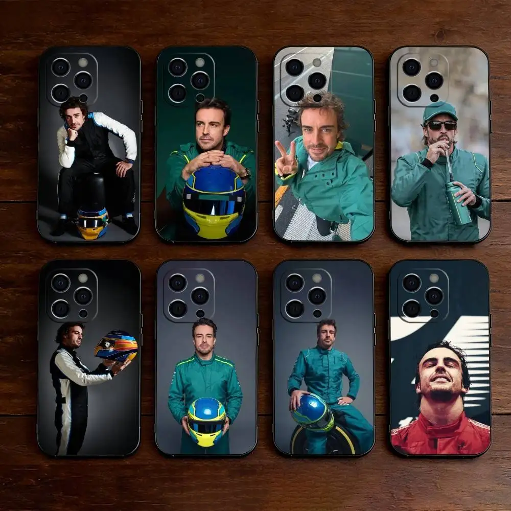 

Spain F-Fernando A-Alonso FA Phone Case For iPhone 17,16,15,14,13,12,11 Plus,Pro Max,XS,Soft Silicone Black Cover