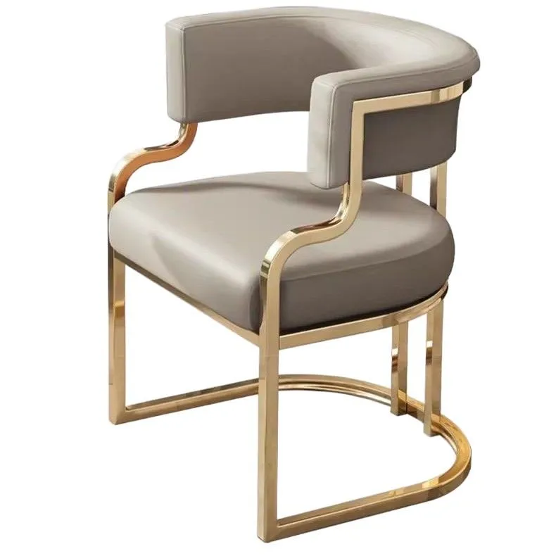 Customizable led luxury simple style meal high-end sales office beauty salon reception makeup chair