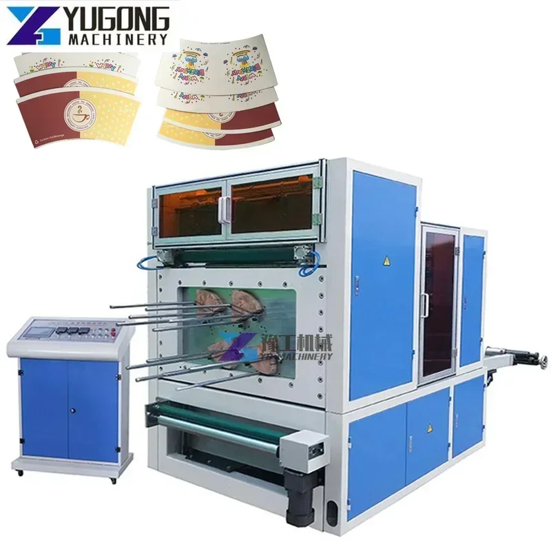 Automatic Paper Cup Die Cutting Machine China Die Cutting Machines Paper Cup Holder High Speed Paper Cup Fan Cutting Machine