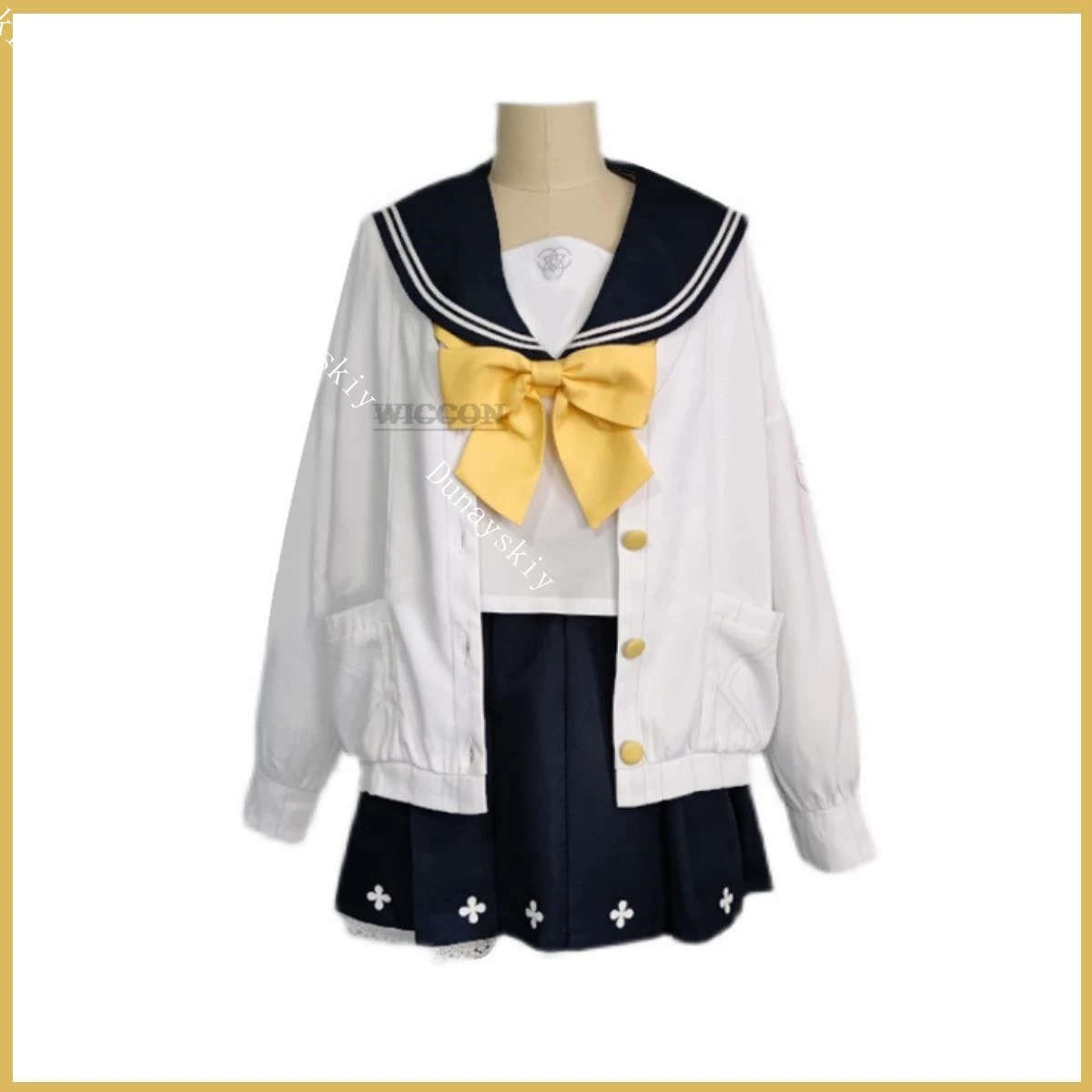 Anime Game Blue Archive Ajitani Hifumi Cosplay Costume Wig JK Japan South Korea JK School Uniforms Woman Kawaii Sailor Uniform