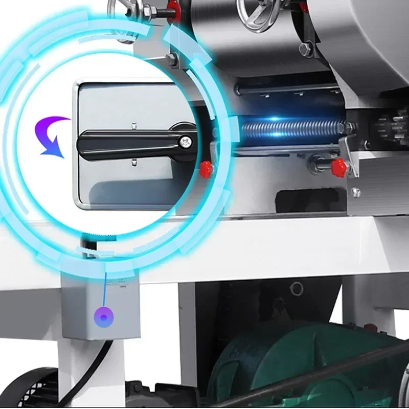 ماكينة صنع المكرونة المنزلية الكهربائية عالية السرعة ماكينة ضغط المعكرونة على نطاق واسع ماكينة صنع المكرونة الطازجة متعددة الوظائف للخضروات #4