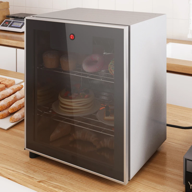 Insulation cabinet Hamburg fried chicken display cabinet Commercial winter stall Chestnut egg tart bread Deli heating incubator