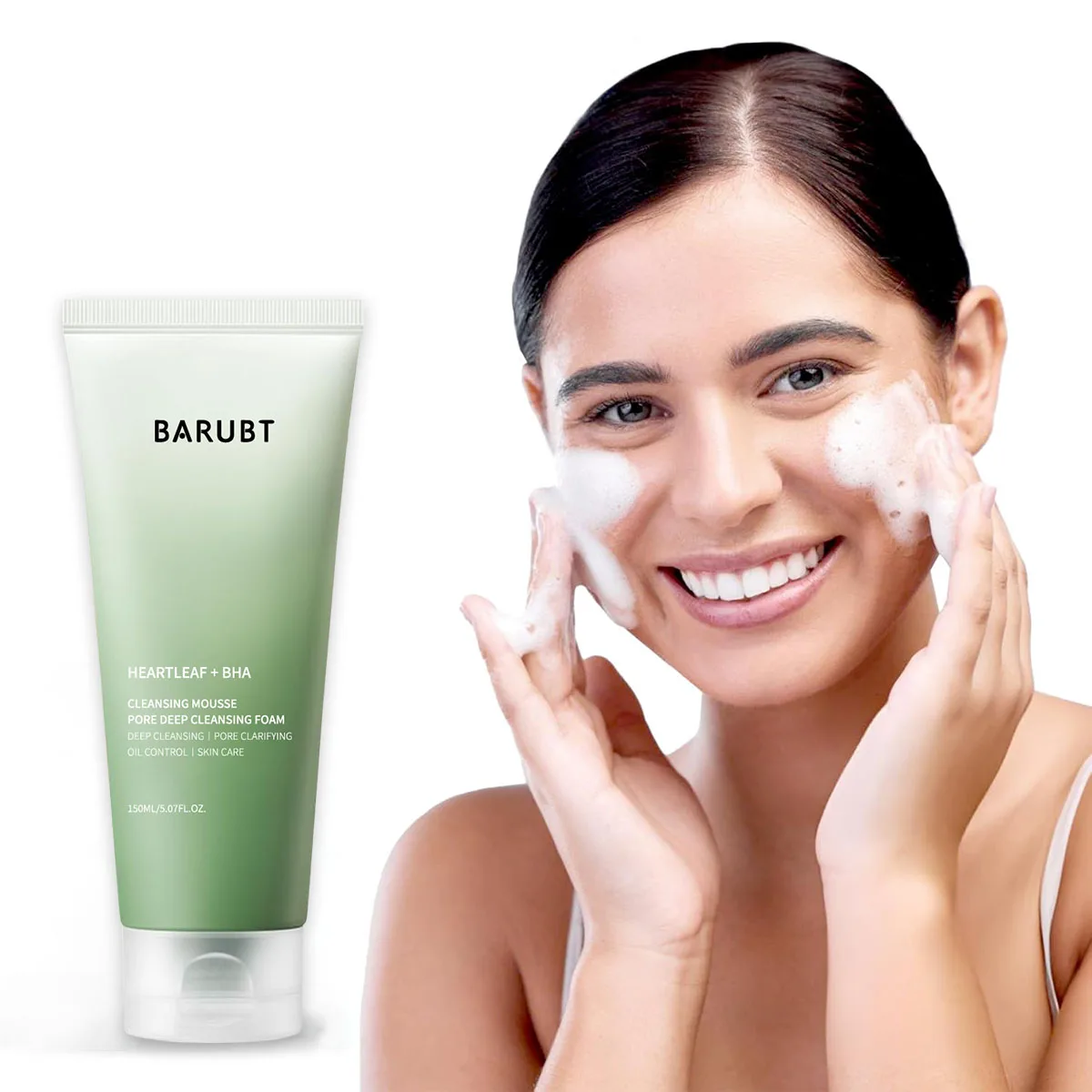 

Quercetin, Hyaluronic Acid, and BHA Deep Cleansing Foaming Cleanser - Deeply cleanses oily and combination skin, effectively rem