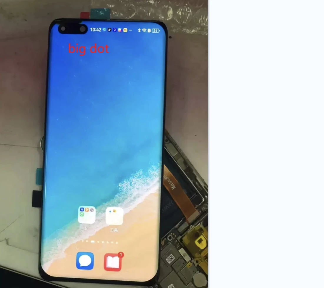 Pantalla LCD Original de punto pequeño para Huawei P40 Pro P40Pro ELS-NX9 ELS-N04 LCD NOH-NX9 P 40, montaje de digitalizador con pantalla táctil