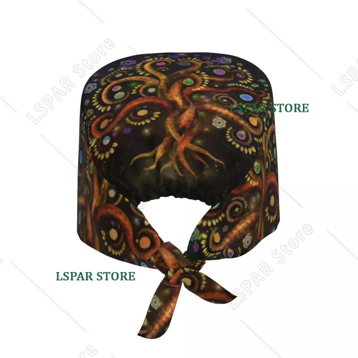 Custom Adjustable Tree Of Life Yggdrasil Working Hat Men Women Surgical Hat Scrub Nursing Doctor Surgeon Cap for Nurse